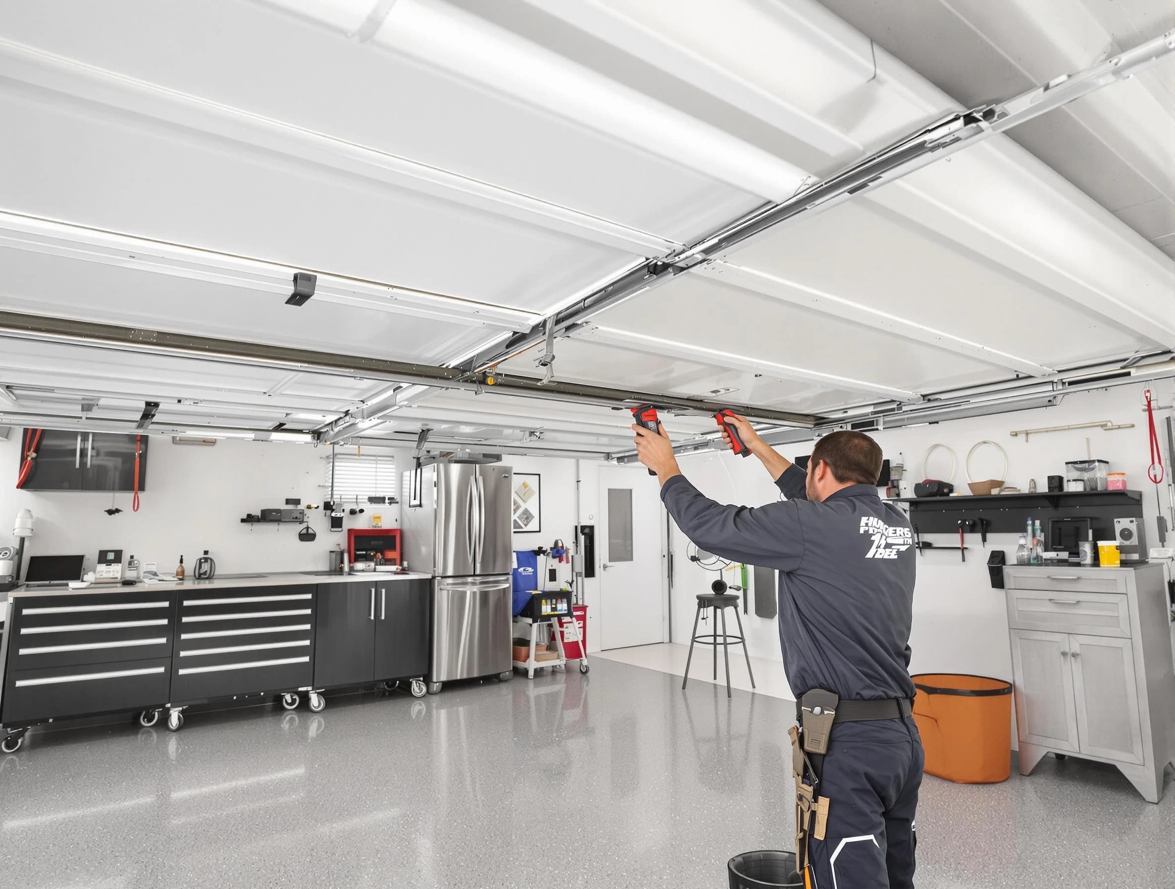 Overhead garage door repair service by Magna Garage Door Repair in Magna