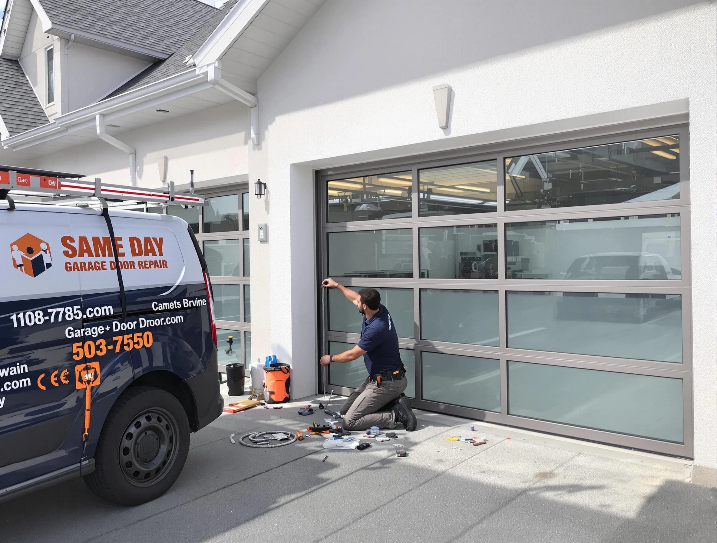 Same-day garage door repair service by Magna Garage Door Repair in Magna