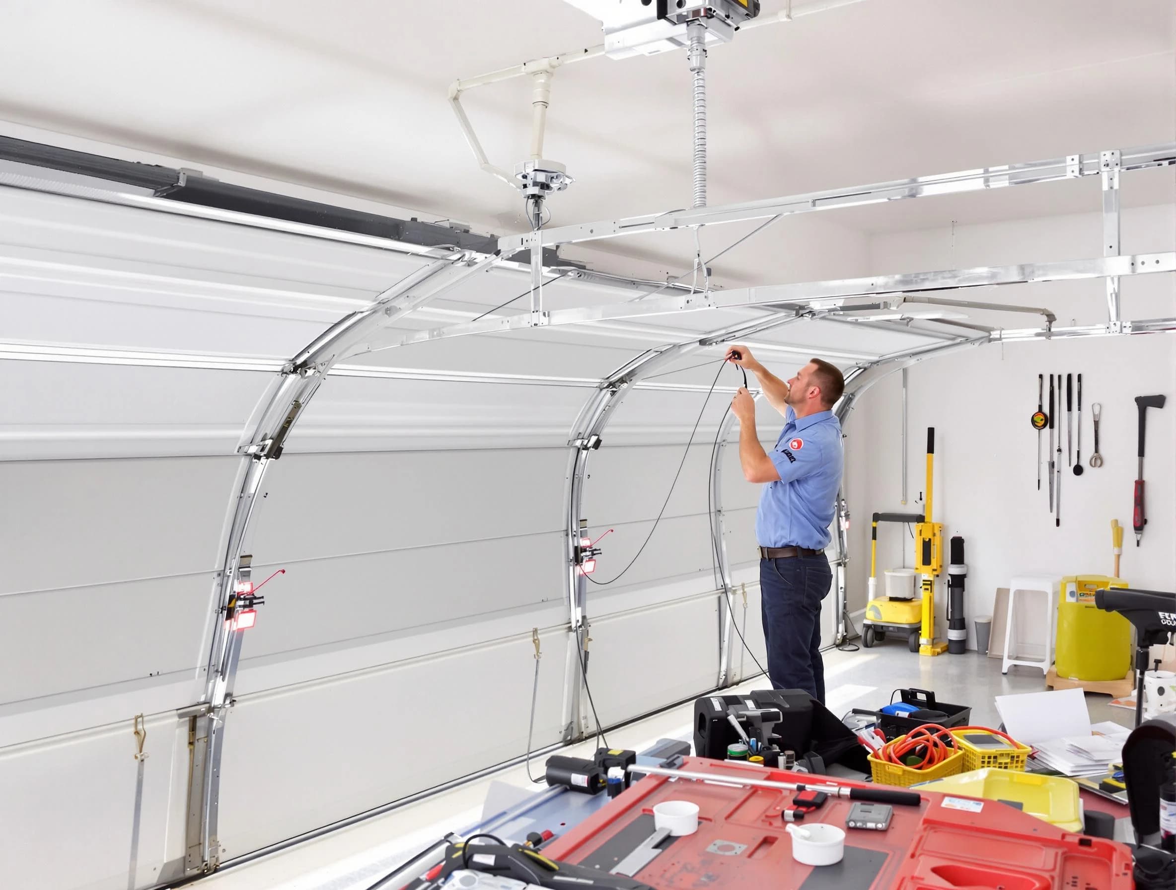 Garage door cable repair service by Magna Garage Door Repair in Magna