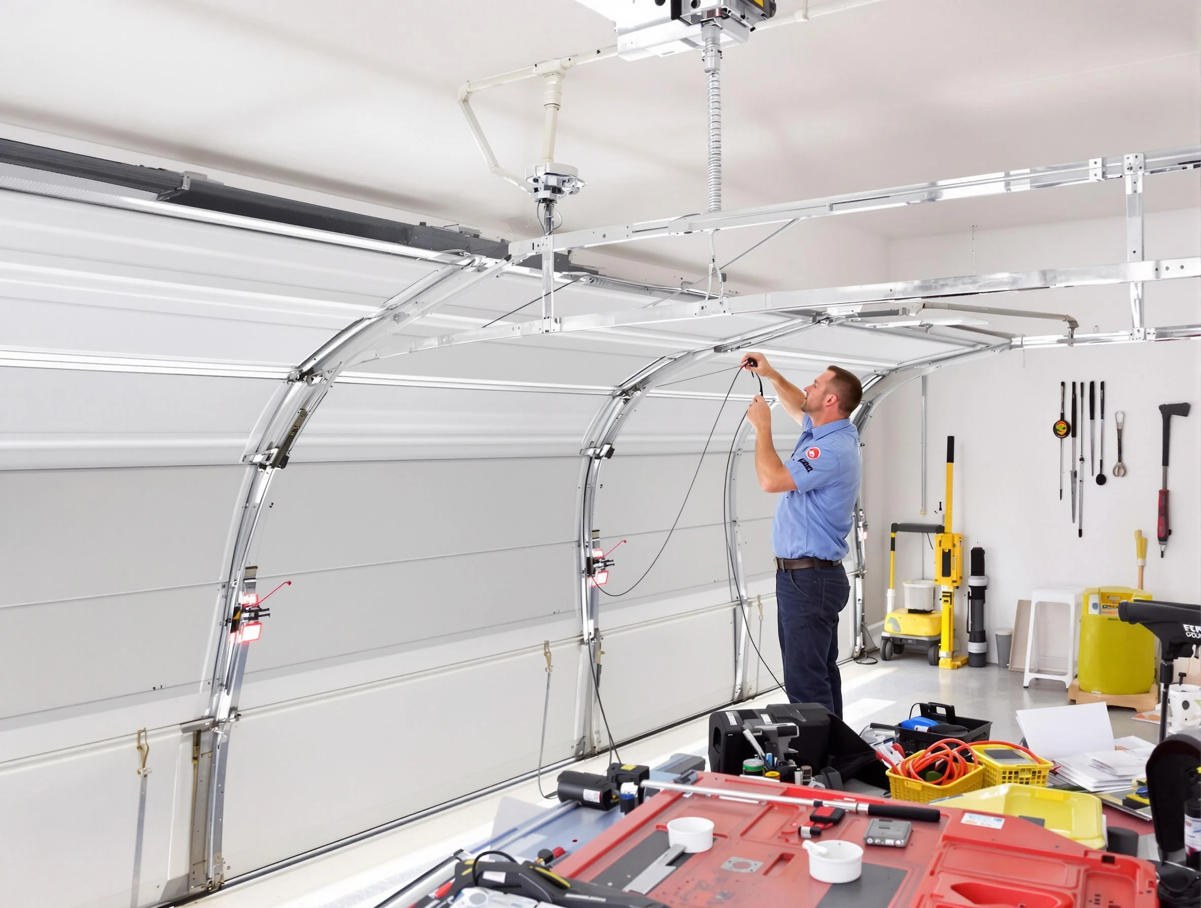 Garage door cable repair service by Magna Garage Door Repair in Magna