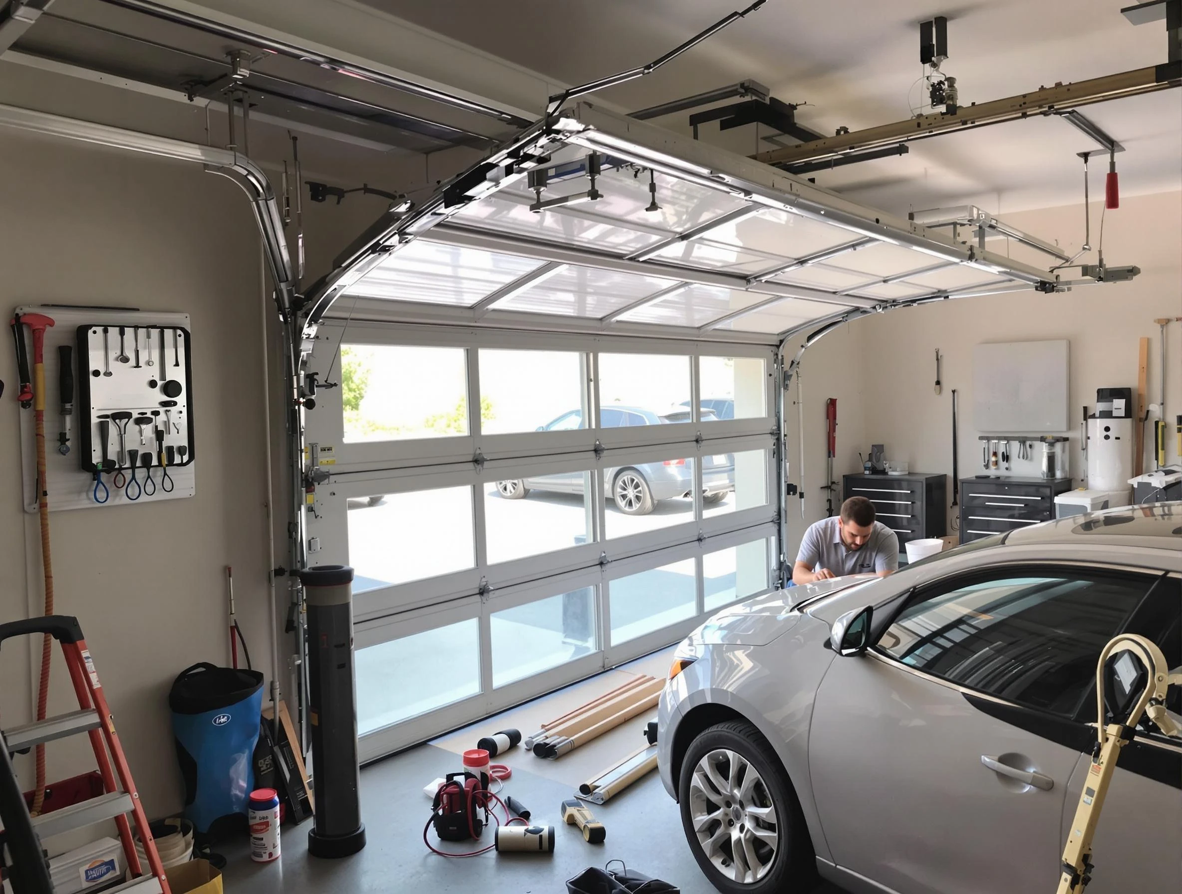 Garage door noise reduction service by Magna Garage Door Repair in Magna