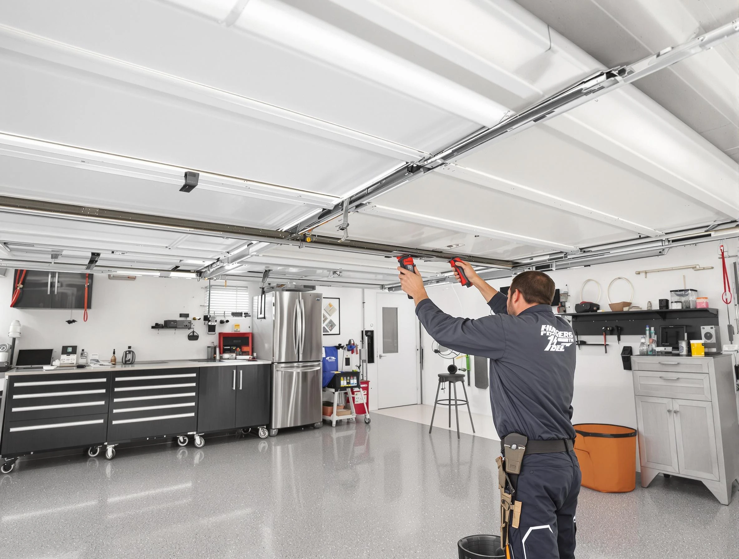 Overhead garage door repair service by Magna Garage Door Repair in Magna