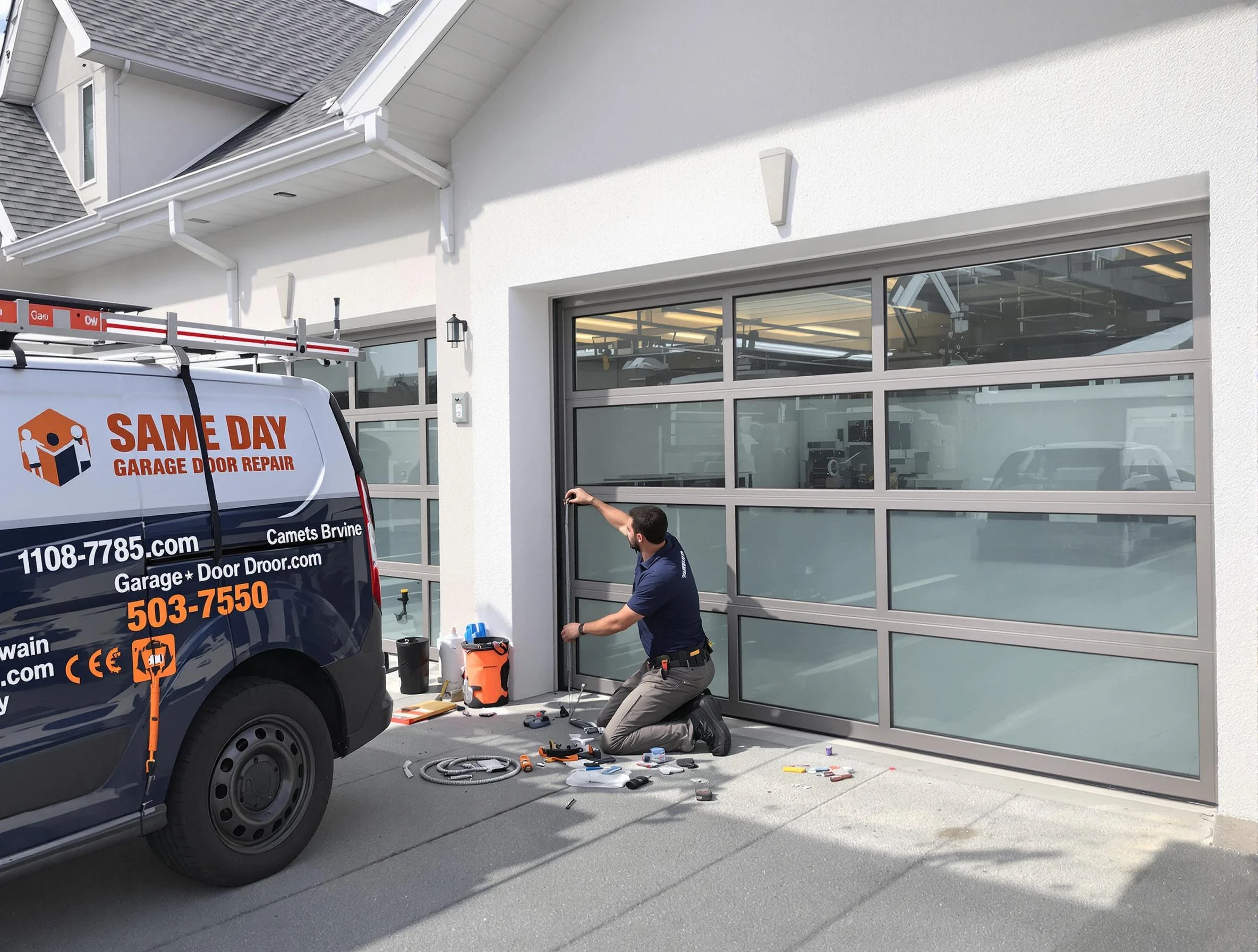 Same-day garage door repair service by Magna Garage Door Repair in Magna